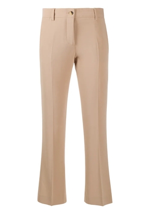 Alberto Biani mid-rise cropped trousers - Brown