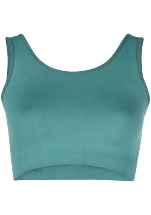 Rick Owens ribbed-knit cropped top - Green