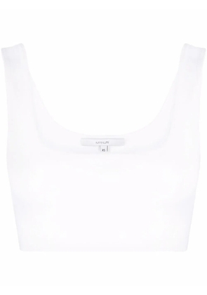 MANURÍ Miss Jane sleeveless cropped top - White
