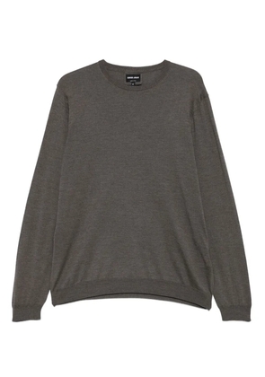 Giorgio Armani round-neck sweater - Grey