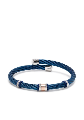 Charriol Celtic cable torque bangle - Blue