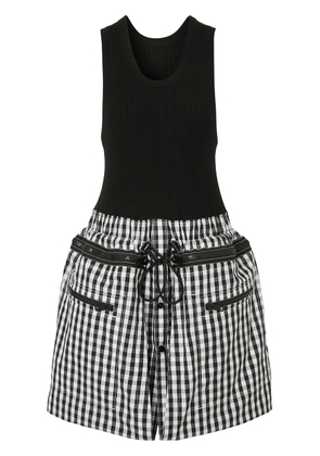 Burberry gingham loop-back dress - Black