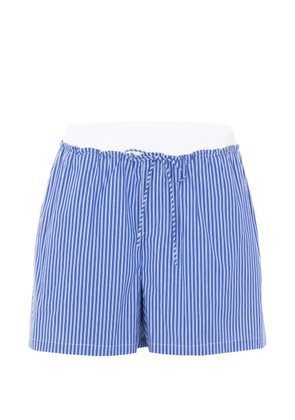 Eleh striped drawstring shorts - Blue