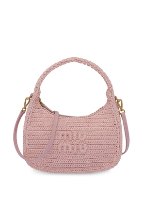 Miu Miu mini Wander crochet shoulder bag - Pink