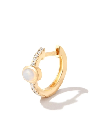 Jacquie Aiche 14kt yellow gold opal and diamond hoop earring