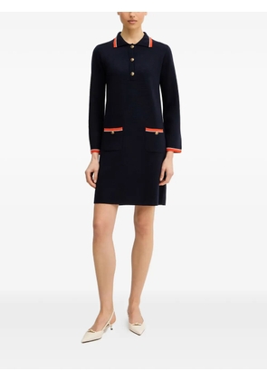 LUISA SPAGNOLI Mariolina button-pocket mini dress - Blue