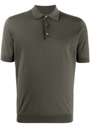 Dell'oglio plain short-sleeved polo shirt - Green