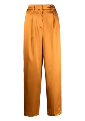 Forte Forte high-rise satin trousers - Orange