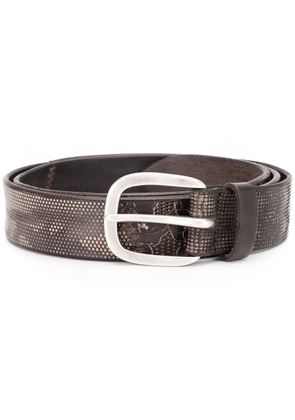 Orciani engraved leather belt - Brown