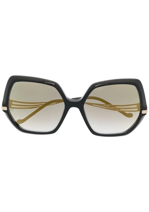 Elie Saab oversized frame sunglasses - Black