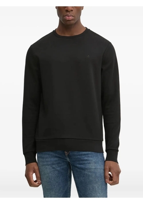 Hackett logo-embroidered crew-neck sweatshirt - Black