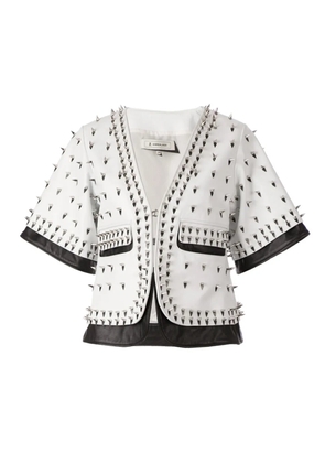 Anrealage pearl embellished jacket - White