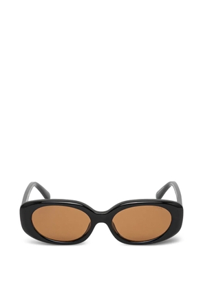 Coach oval-frame sunglasses - Black