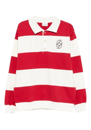 Drôle De Monsieur striped polo shirt - Red