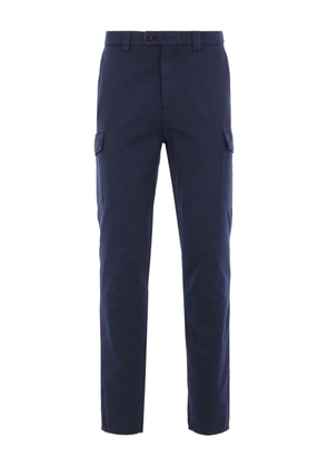 Brunello Cucinelli patch-pocket cargo trousers - Blue