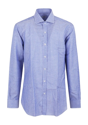 Buonamassa striped cotton shirt - Blue