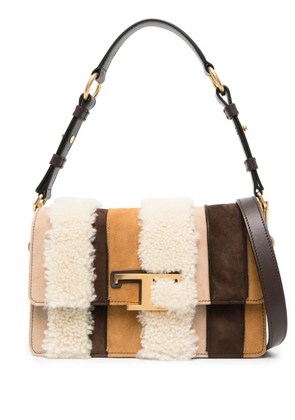 Tod's T Timeless panelled shoulder bag - Brown