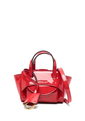 HIDESINS debossed-logo tote bag - Red