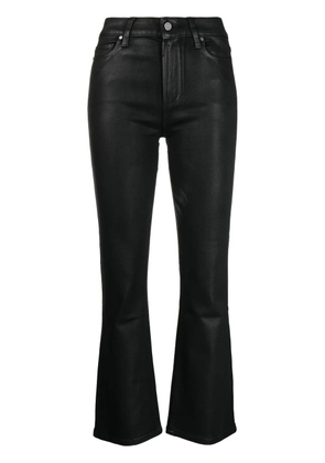 PAIGE Claudine coated flared jeans - Black