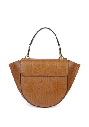 Wandler mini Hortensia leather tote bag - Brown