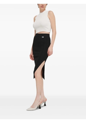 HUGO ribbed-knit top - Neutrals