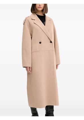 HUGO double-breasted coat - Neutrals