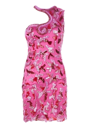 Georges Mak 'Madje' sequinned one-shoulder dress - Pink