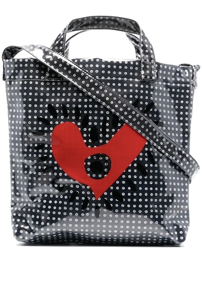 10 CORSO COMO heart print tote bag - Black