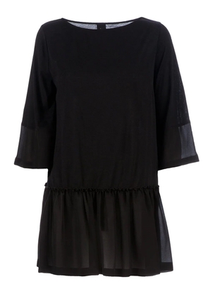 Twisty Parallel Universe flared dress - Black