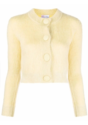 RED Valentino button-up cropped cardigan - Yellow