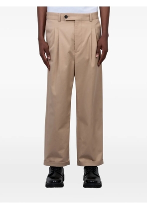 Drôle De Monsieur pleated trousers - Neutrals