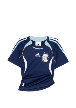 adidas Argentina Reconstructed Bringback striped short-sleeve T-shirt - Blue