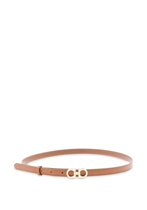 Ferragamo logo-buckle leather belt - Neutrals