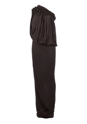 Rick Owens asymmetric sleeve dress - Brown