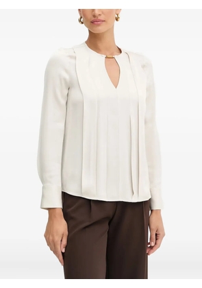 MARCIANO by GUESS keyhole pleated blouse - Neutrals