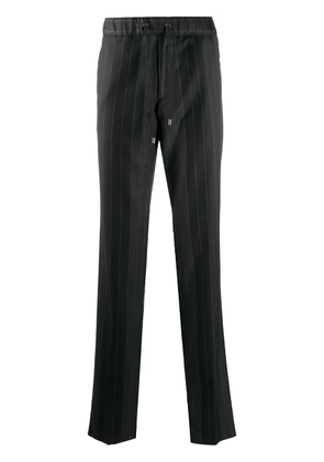 ETRO striped drawstring-waist trousers - Grey