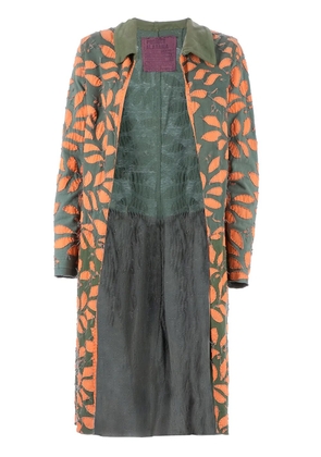 Projet Alabama leaf patterned coat - Green
