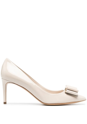 Ferragamo Vara bow 70mm pumps - Neutrals