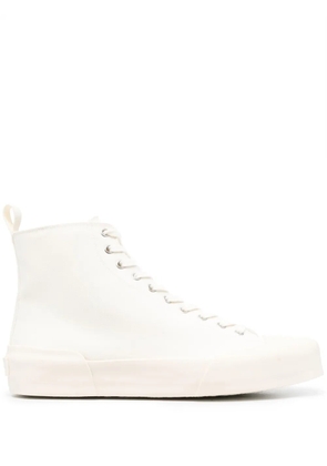Jil Sander high-top leather sneakers - White