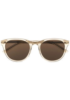 Saint Laurent Eyewear SL 401 round-frame sunglasses - Neutrals