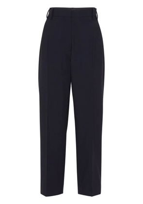 Brunello Cucinelli pleated tapered trousers - Blue