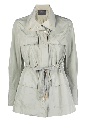 Lorena Antoniazzi tie-waist windbreaker jacket - Grey