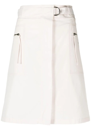 FENDI belted cotton miniskirt - Pink