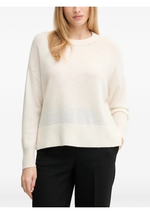 Joseph Ribkoff embellishments split sweater - Neutrals