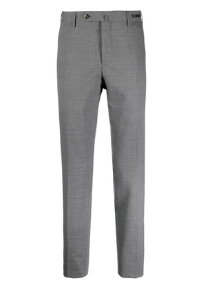 PT Torino logo-patch tailored suit trousers - Grey