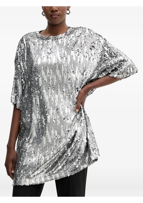 Aniye By Lulù sequin embellished T-shirt mini dress - Silver