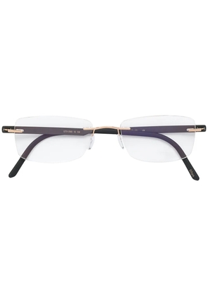 Silhouette Atelier Collection gold plated glasses - Black