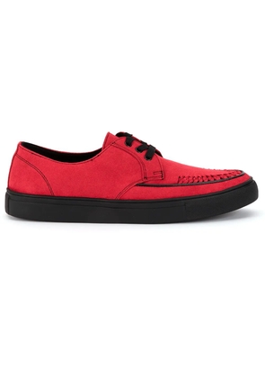 Yohji Yamamoto woven toe detail sneakers - Red