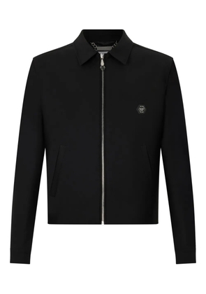 Philipp Plein shirt-collar zip jacket - Black