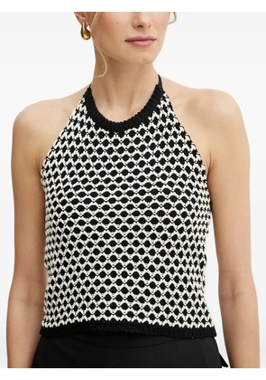 SIMONA CORSELLINI braided halterneck top - Black